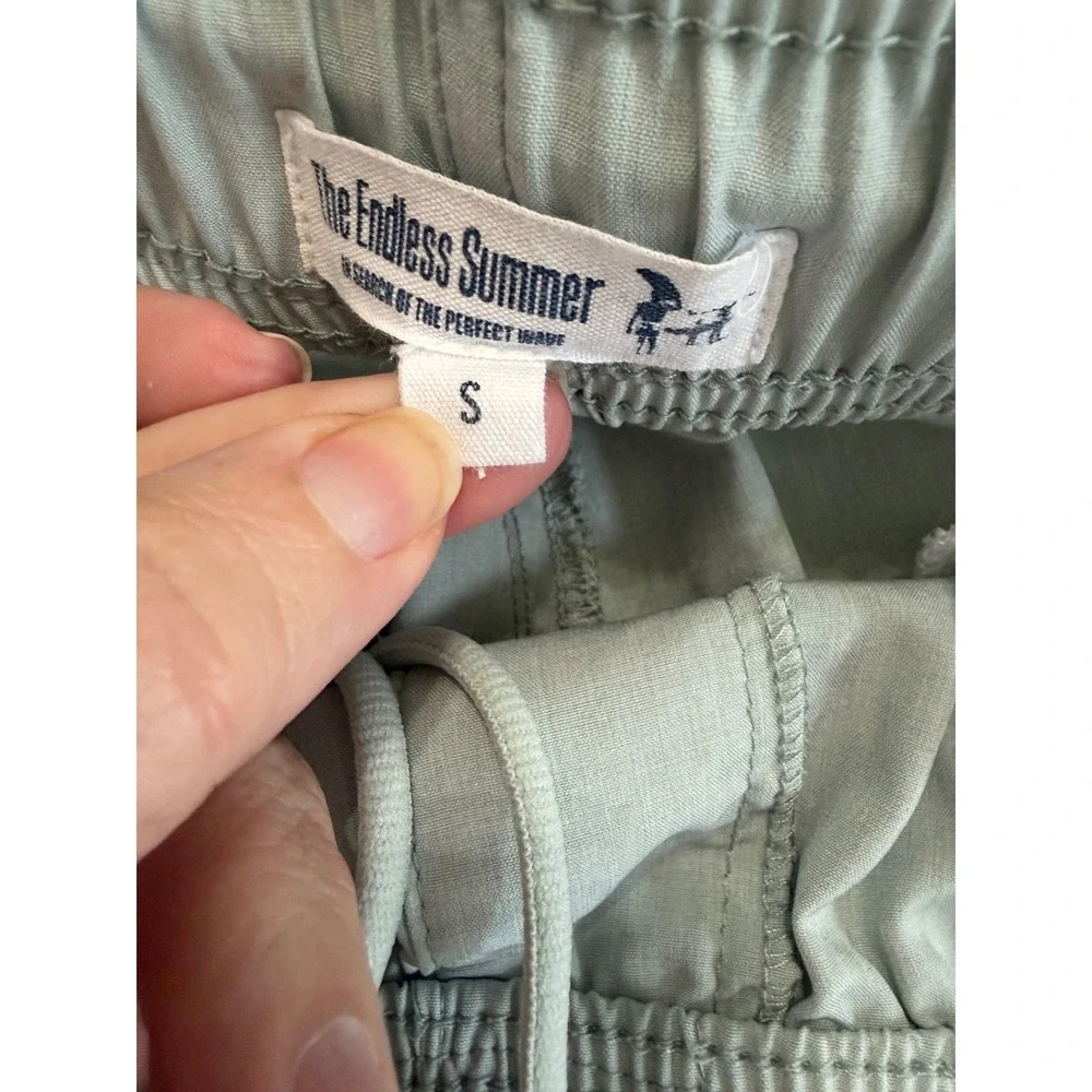 The Endless Summer Mens Surf Shorts Sage Green‎ Graphic Board Shorts Small